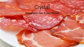  Presentation with spanish - Beautiful slide deck featuring tray-with-assorted-embutidos-spanish backdrop and a red colored foreground