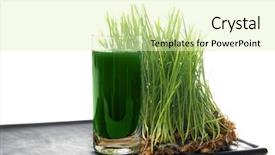  Presentation with juice nature detox cleanse - Amazing PPT layouts having tray with shot of healthy backdrop and a soft green colored foreground