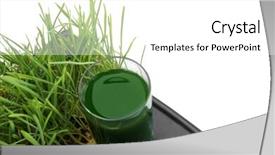  Presentation with not healthy drink - Theme having tray with shot of healthy background and a white colored foreground