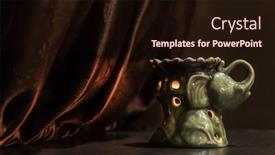  Presentation with spa - PPT theme with tray-with-spa-composition background and a  colored foreground