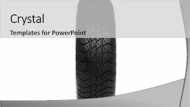  Presentation with tyre - Slides having treading - photo of a car tyre background and a light gray colored foreground