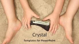  Presentation with black babies hands and feet - Slides enhanced with buried treasure - young child's hands and feet background and a  colored foreground