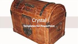  Presentation with box - Audience pleasing PPT theme consisting of treasure chest - old wooden box backdrop and a tawny brown colored foreground