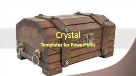 Presentation with treasure chest - Amazing slides having treasure chest with clipping path backdrop and a tawny brown colored foreground