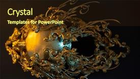  Presentation with treasure gold - Presentation theme with treasure gold golden skull made background and a wine colored foreground