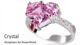  Presentation with pink white - Amazing theme having treasure heart - beautiful ring with pink gem backdrop and a white colored foreground