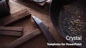  Presentation with treasure gold - Amazing presentation having treasure hunt - finding gold gold panning digging backdrop and a wine colored foreground