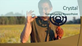  Presentation with hunting - Cool new presentation theme with treasure hunting in ukraine backdrop and a cool aqua colored foreground