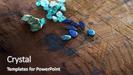  Presentation with gems - Theme consisting of treasure hunting mining for gems background and a wine colored foreground