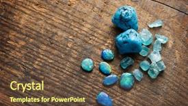  Presentation with gems - Presentation theme having treasure hunting mining for gems background and a tawny brown colored foreground