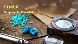  Presentation with old wood - Colorful slide set enhanced with treasure hunting or gem stone backdrop and a tawny brown colored foreground