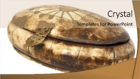  Presentation with jewelry for womens - Presentation theme featuring treasure islam - ivory jewelry box over white background and a  colored foreground