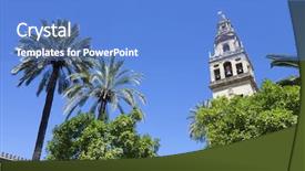  Presentation with islam - Audience pleasing presentation consisting of treasure islam - tower of the mosque backdrop and a  colored foreground