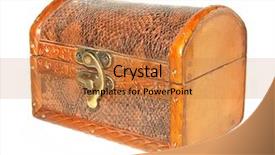  Presentation with brown wood texture - Slide deck consisting of treasure islands - brown wooden chest isolated background and a gold colored foreground