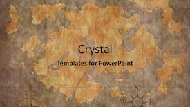  Presentation with treasure map - Cool new presentation theme with treasure map background backdrop and a coral colored foreground