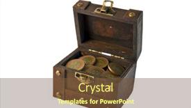  Presentation with treasure - Presentation theme consisting of treasure background and a tawny brown colored foreground