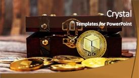  Presentation with treasure - Amazing PPT layouts having treasures - crypto currency was found backdrop and a tawny brown colored foreground
