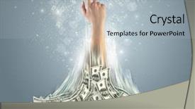  Presentation with heaven - Cool new PPT theme with treasures heaven - hand bursting backdrop and a light blue colored foreground