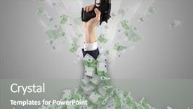  Presentation with human anatomy intubation - Colorful presentation enhanced with treasures heaven - human hand buried in euro backdrop and a  colored foreground