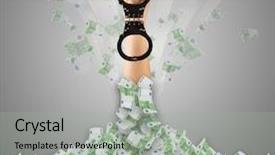  Presentation with euro - Colorful PPT theme enhanced with treasures heaven - human hand buried in euro backdrop and a  colored foreground