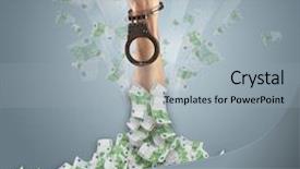  Presentation with euro - PPT layouts consisting of treasures heaven - human hand buried in euro background and a light gray colored foreground