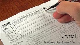  Presentation with treasury - Slide set with treasury services - government taxes background and a light gray colored foreground