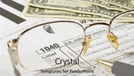  Presentation with united states treasury - Presentation consisting of treasury services - united states tax form dollars background and a light gray colored foreground