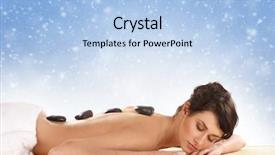  Presentation with spa concept - Presentation theme featuring treatment isolated on white christmas background and a light blue colored foreground