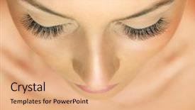  Presentation with mycobacterium tuberculosis treatment - Presentation consisting of treatment of eyelash extension lashes background and a coral colored foreground