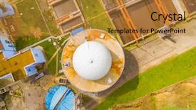  Presentation with biomass energy - Presentation theme featuring treatment renewable energy from biomass background and a gold colored foreground