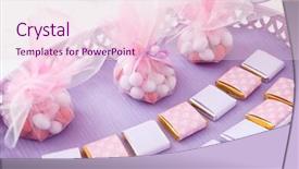  Presentation with baby shower - Audience pleasing slide deck consisting of treats for baby shower backdrop and a lemonade colored foreground