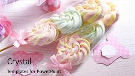  Presentation with baby shower - Cool new PPT theme with treats for baby shower backdrop and a coral colored foreground