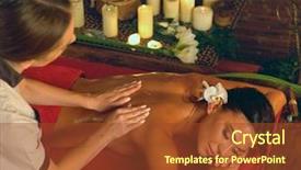  Presentation with massage therapy - Audience pleasing slides consisting of treats problem back luxary filipino backdrop and a tawny brown colored foreground