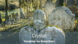  Presentation with old jewish cemetery - Slide set with trebic-czech-republic-december-28 background and a  colored foreground