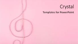  Presentation with treble clef - Beautiful slides featuring treble clef sign made backdrop and a light gray colored foreground