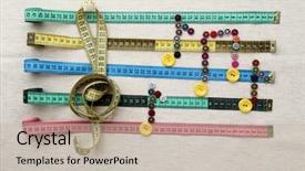  Presentation with treble clef - Presentation theme consisting of treble clef with musical notes background and a mint green colored foreground