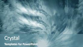  Presentation with storm clouds - Audience pleasing PPT theme consisting of tree and storm clouds backdrop and a teal colored foreground