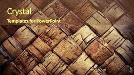  Presentation with texture - PPT theme featuring tree bark - texture background plaited bast background and a tawny brown colored foreground