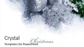  Presentation with border - Presentation theme consisting of horizontal blue ribbons - christmas border background and a white colored foreground