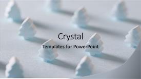  Presentation with christmas candy - Slide set featuring tree candy on blue background background and a light gray colored foreground