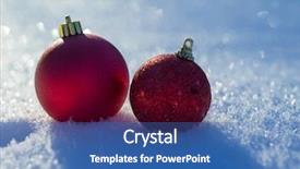  Presentation with christmas balls disco ball - Cool new slides with tree decoration in fresh snow backdrop and a  colored foreground