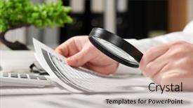  Presentation with diagram - Colorful presentation theme enhanced with tree diagram - businessman working in office backdrop and a mint green colored foreground