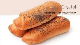  Presentation with seed - PPT layouts consisting of tree-freshly-baked-poppy-seed and a coral colored foreground