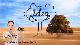  Presentation with composite - Amazing PPT theme having tree growth professional development - composite image of astonished elegant backdrop and a  colored foreground