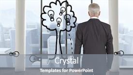  Presentation with walking patients - Slide deck enhanced with tree growth professional development - composite image of businessman walking background and a gray colored foreground