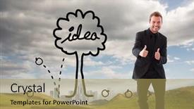  Presentation with image recognition for - Audience pleasing presentation consisting of open book and cup of tea on wooden table backdrop and a  colored foreground.