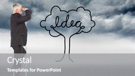  Presentation with businessman standing on mountain top - Colorful slides enhanced with tree growth professional development - composite image of mature businessman backdrop and a gray colored foreground