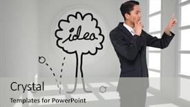  Presentation with composite - Presentation design consisting of japan bamboo park tourism travel green fence kyoto background and a tawny brown colored foreground