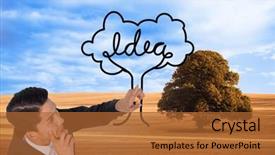  Presentation with composite - Cool new presentation theme with close up of the pink chrysanthemum flowers backdrop and a coral colored foreground