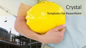  Presentation with composite construction - Audience pleasing PPT theme consisting of tree growth professional development - digital composite of architect backdrop and a yellow colored foreground